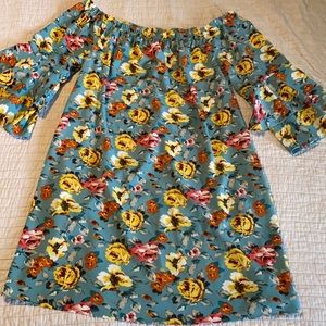 Floral off the Shoulder Dress